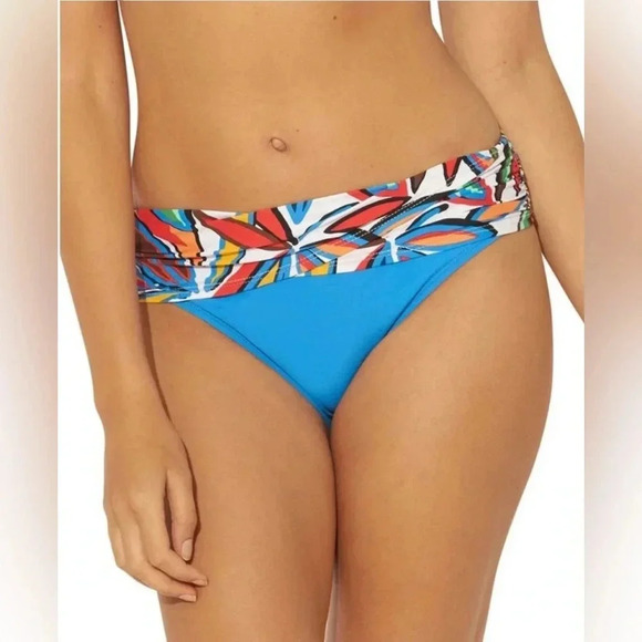 Bleu Rod Beattie A Place In The Sun Twist Front Tankini Top and Bottom Size 14 - Picture 6 of 12